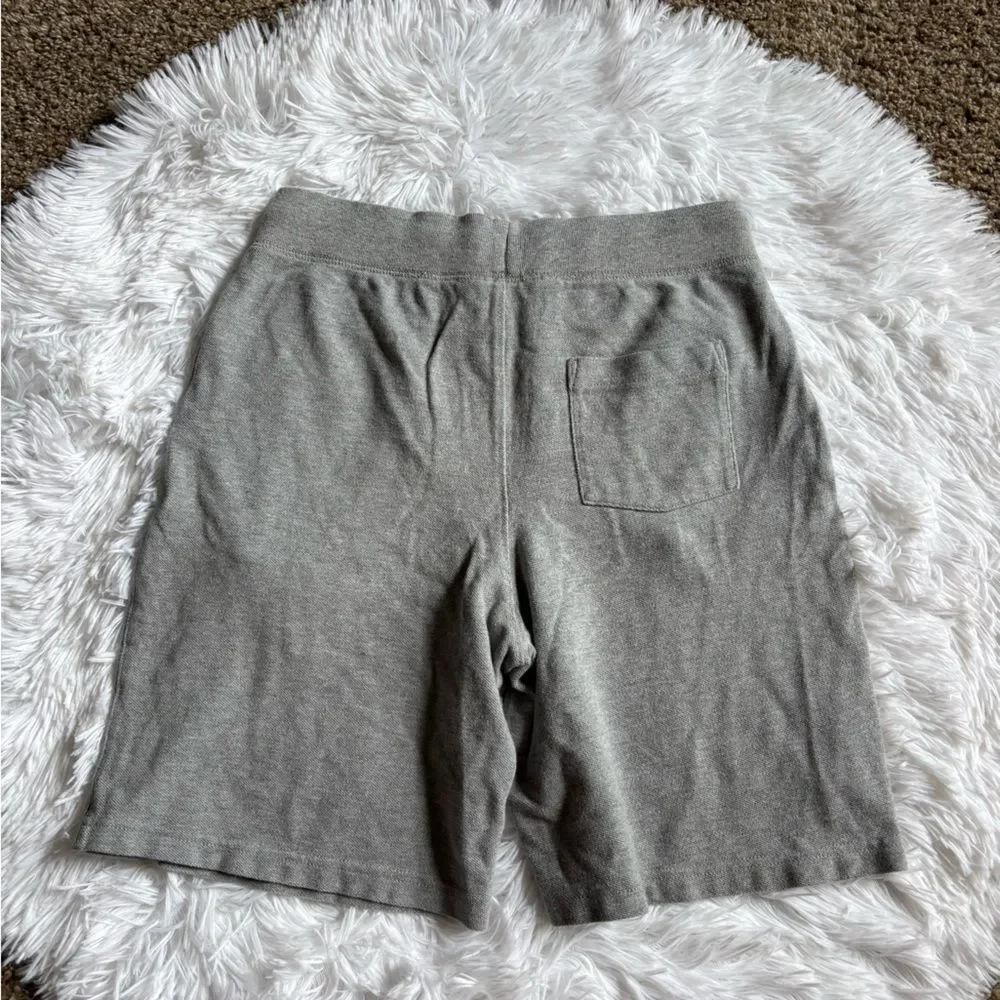Polo‎ Shorts Gray Big Logo Boys Size 10 12
